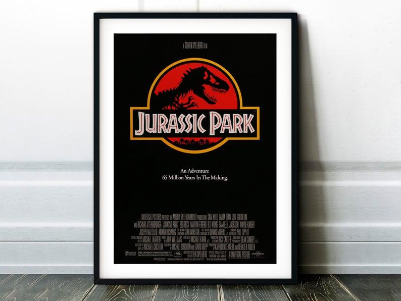 Плакат Jurassic Park формат А3 без рам