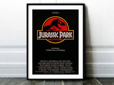 Плакат Jurassic Park формат А3 без рам