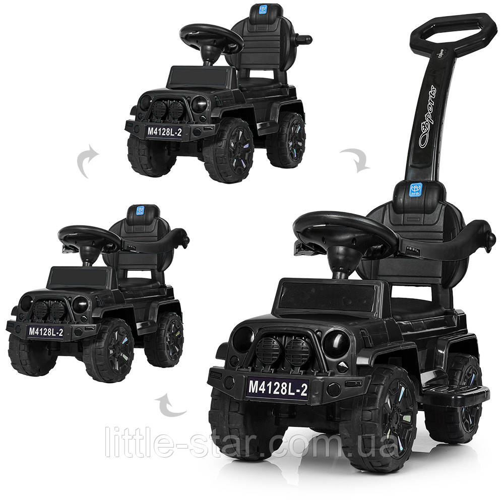 Дитяча каталка толокар Bambi M 4128L-5 Jeep, зелений
