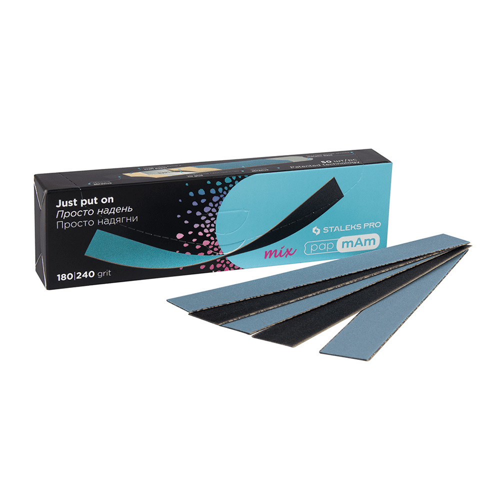 Набір змінних двухсторонніх файлів для пилки прямої Staleks DFCMix-22 180/240 гріт 50 шт, фото 1