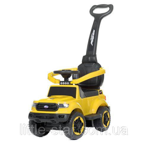 Дитяча каталка толокар Bambi M 4564-6 Jeep, жовтий