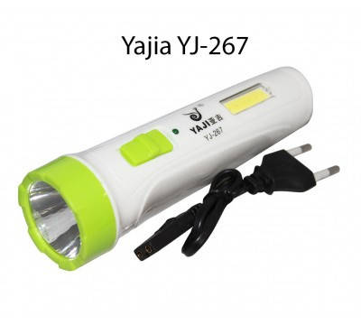 Ліхтар Yaji YJ-267 1led+COB ручної акумуляторний, фото 2