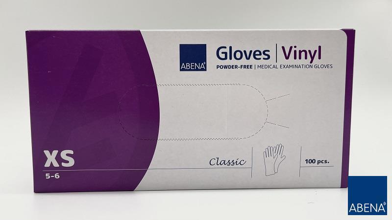 Перчатки виниловые неопудренные ABENA Classic (прозрачные) XS - фото 1 - id-p746878107