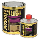Акриловий ґрунт 2К HS 4:1 Compactprimer 1 л + 0.25 л сірий Mobihel, фото 3