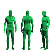 Зелений костюм хромакей 175-185см (Green Greеnsсrеen Chromakey ) CB-XL для кеинга, постпродакшина, фото 7