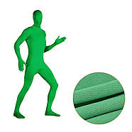 Зелений костюм хромакей 175-185см (Green Greеnsсrеen Chromakey ) CB-XL для кеинга, постпродакшина, фото 9