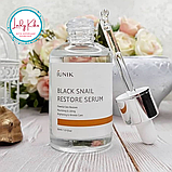 Відновлююча сироватка з муцином чорного равлика  iUNIK Black Snail Restore Serum, 50ml, фото 3