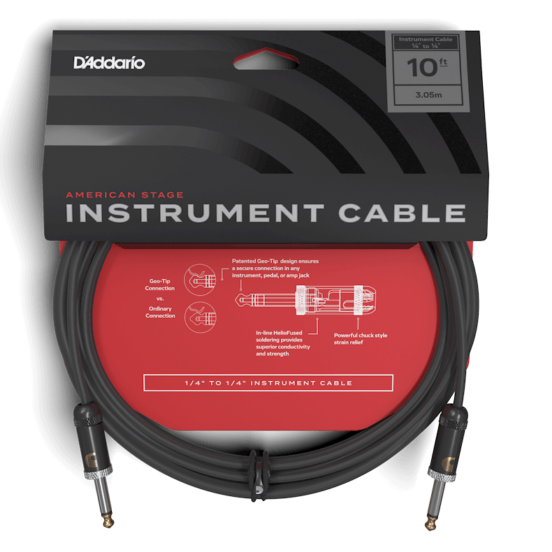 Інструментальний кабель D'ADDARIO PW-AMSG-10 American Stage (3m)