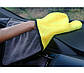 Рушник з мікрофібри для авто Bossnice 30x30 см жовто-сірий, фото 4