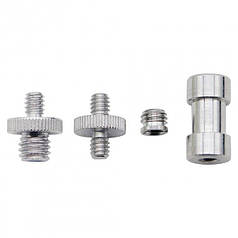 Набір адаптерів перехідників із різзю 1/4" і 3/8" Alitek 4 в 1