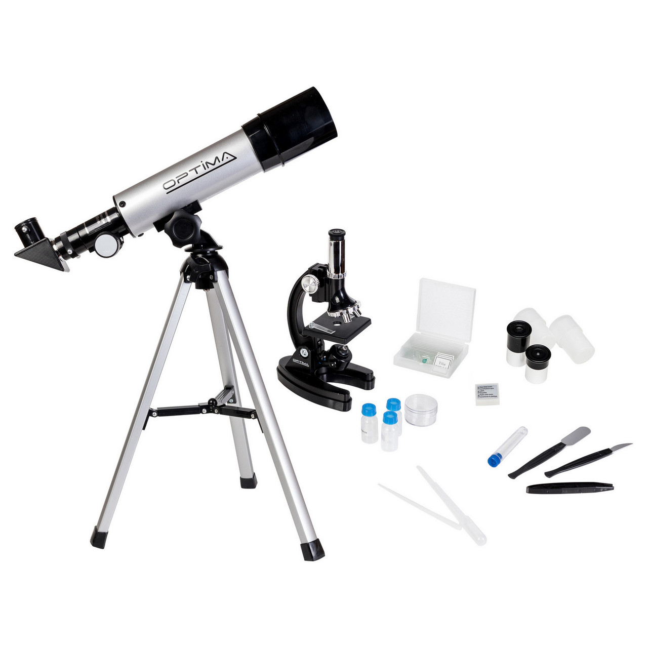 Микроскоп оптический Optima Universer 300x-1200x + Телескоп 50/360 AZ в кейсе (MBTR-Uni-01-103) 928587-88 - фото 3 - id-p1440326234