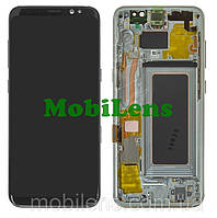 Samsung G950, G950F, Galaxy S8 Дисплей+тачскрин(модуль) в черной рамке Midnight Black Original (AMOLED)