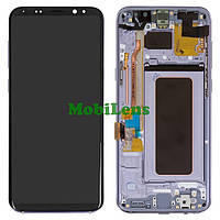 Samsung G955, G955F, Galaxy S8 Plus Дисплей+тачскрин(модуль) в серой рамке Orchid Grey Original (AMOLED)