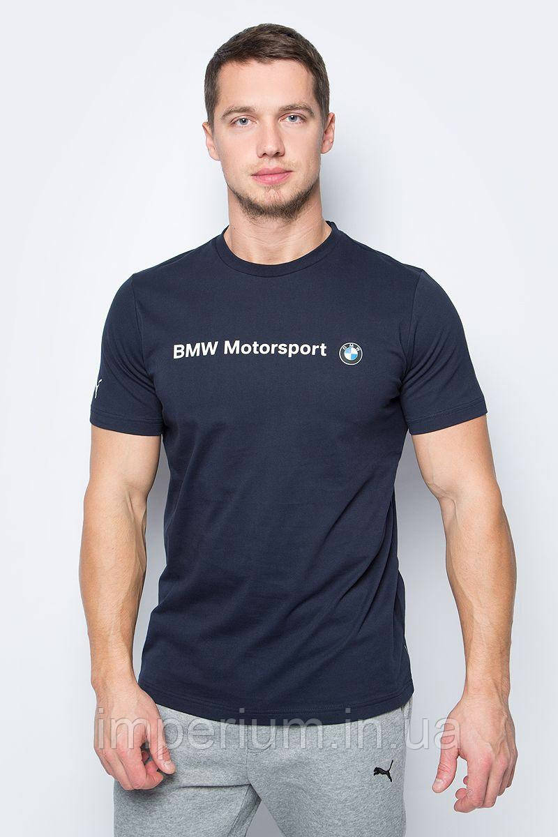 Темно синя чоловіча футболка пума | bmw motorsport