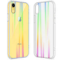 Силікон 3D Gradient Case Apple iPhone XR (Прозорий)