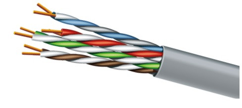 Кабель ЗЗКМ CAT5e U / UTP LSZH 4х2х24 AWG