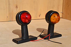 Габарит LED 24V заносу причепа Права сторона та ліва 24вольт (РОЖКИ) (100*55*113)