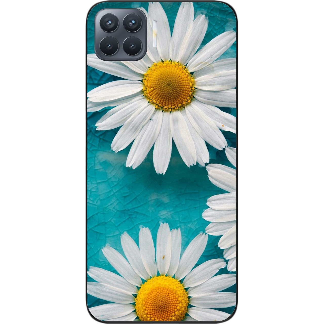 Силіконовий чохол для OPPO Reno 4 Lite з картинкою Ромашки, фото 1