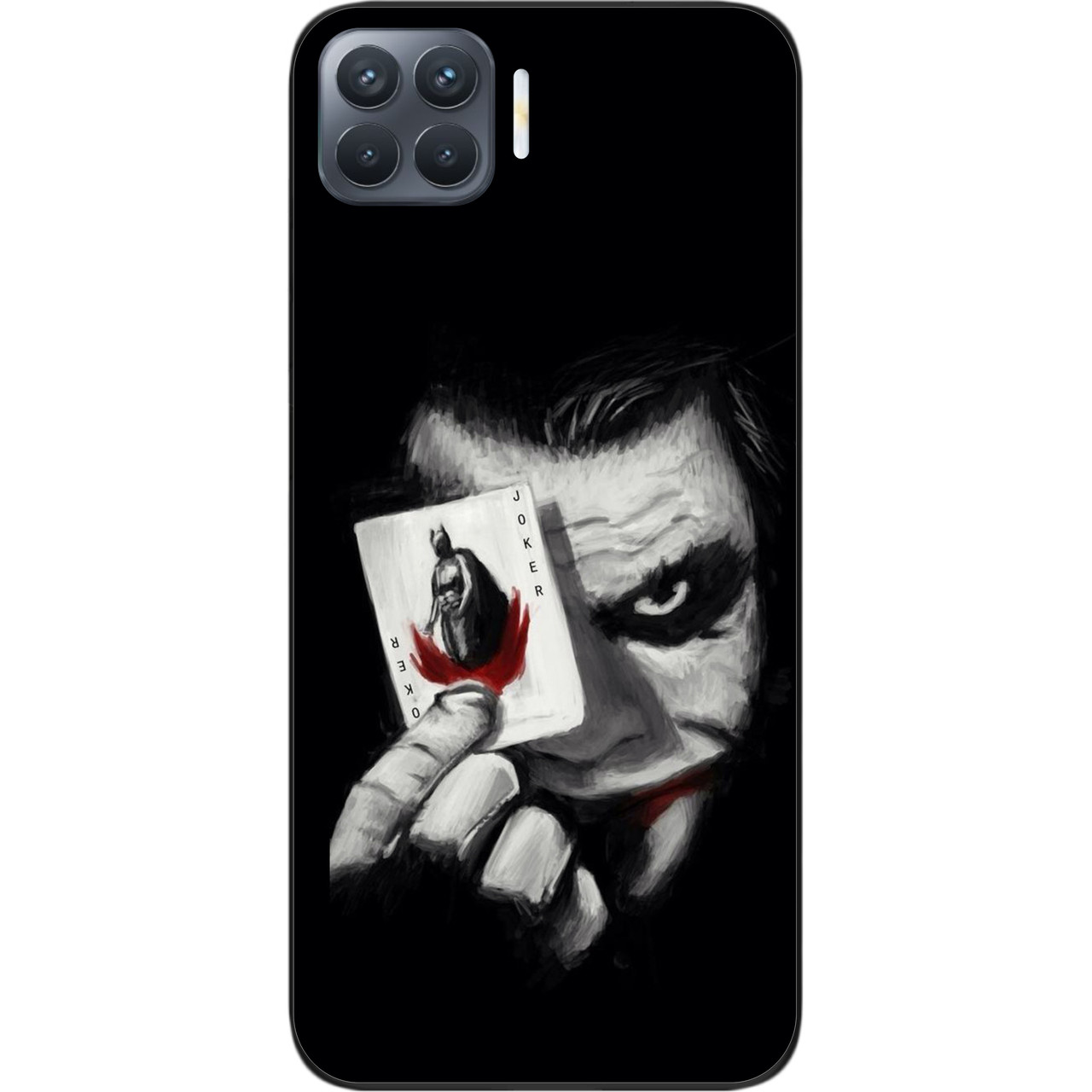 Силіконовий чохол для OPPO Reno 4 Lite з картинкою Джокер з картою, фото 1