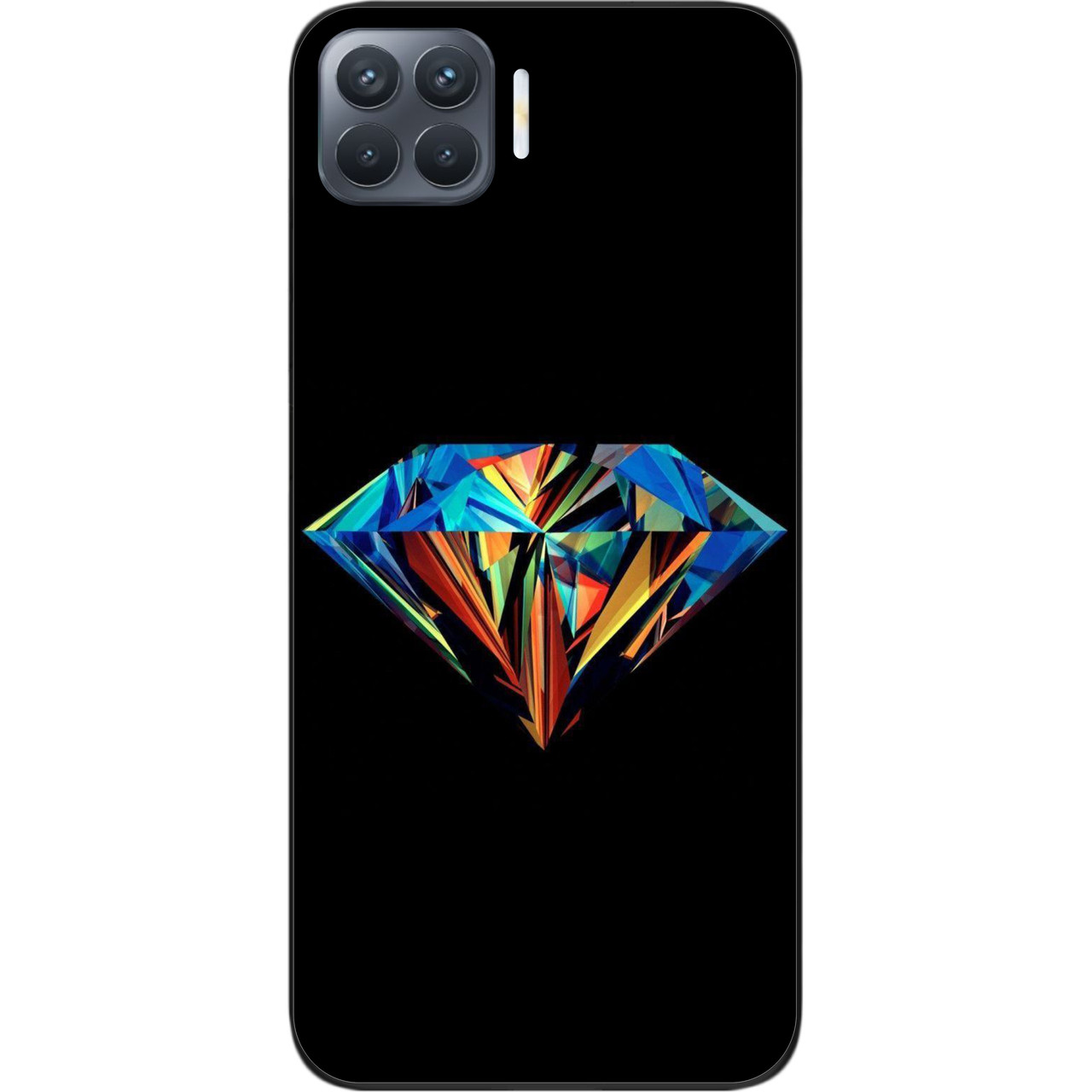 Силіконовий чохол бампер для OPPO Reno 4 Lite з картинкою Діамант, фото 1