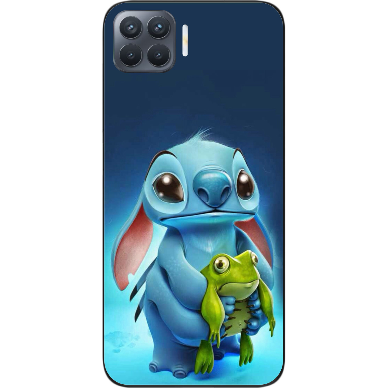 Силіконовий чохол бампер для OPPO Reno 4 Lite з картинкою Стіч, фото 1