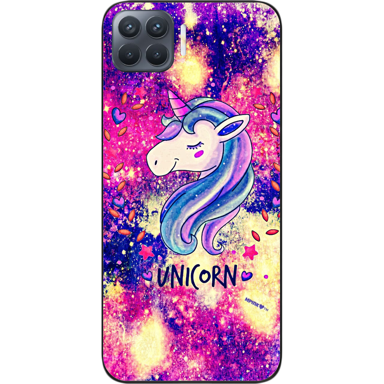 Чохол силіконовий для OPPO Reno 4 Lite з картинкою Красивий єдиноріг, фото 1