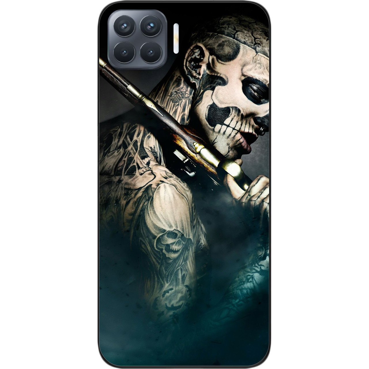 Бампер силіконовий чохол для OPPO Reno 4 Lite з картинкою Воїн, фото 1