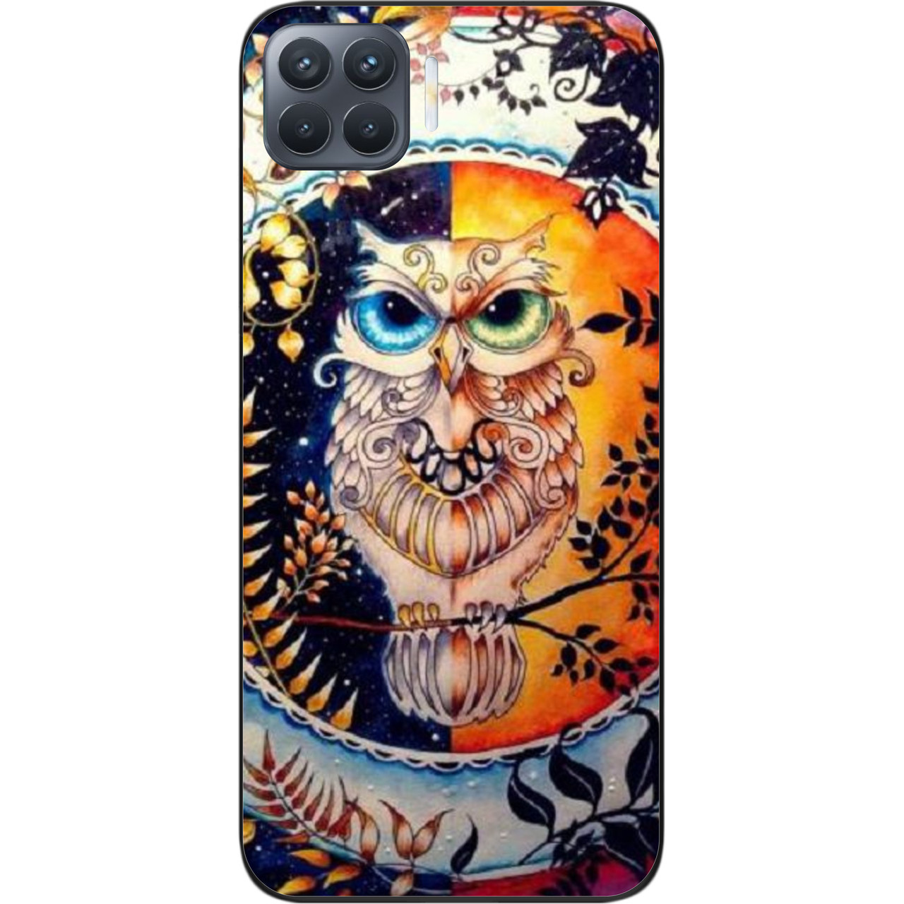 Оригінальний чохол для OPPO Reno 4 Lite з картинкою Сова, фото 1