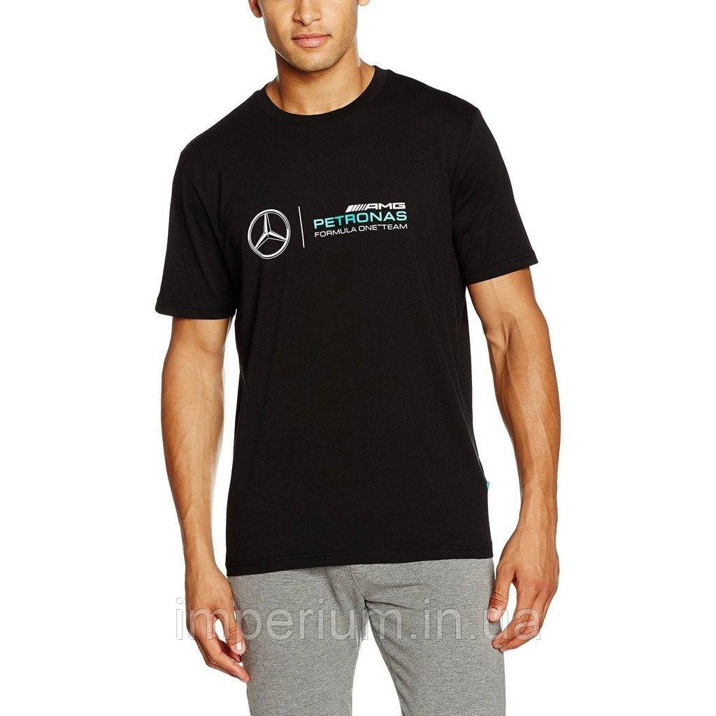 Чорна футболка пума | mercedes amg petronas