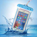 Водонепроникний чохол для телефона 6,5 дюйма жовтий, водовідштовхувальний чохол, чохол герметичний для плавання, фото 3