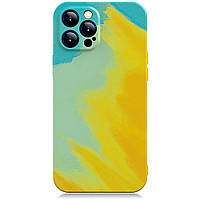 Силикон WAVE Watercolor Case iPhone 12 Pro (yellow/dark green)
