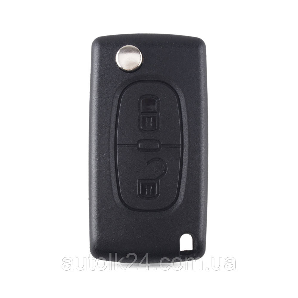 Корпус викидного ключа 2 кнопки Citroen, C3,C4,C5,C6,C8.