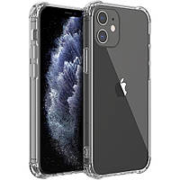 Силиконовый чехол-накладка прозрачный 6D для Apple iPhone Айфон 12 Mini