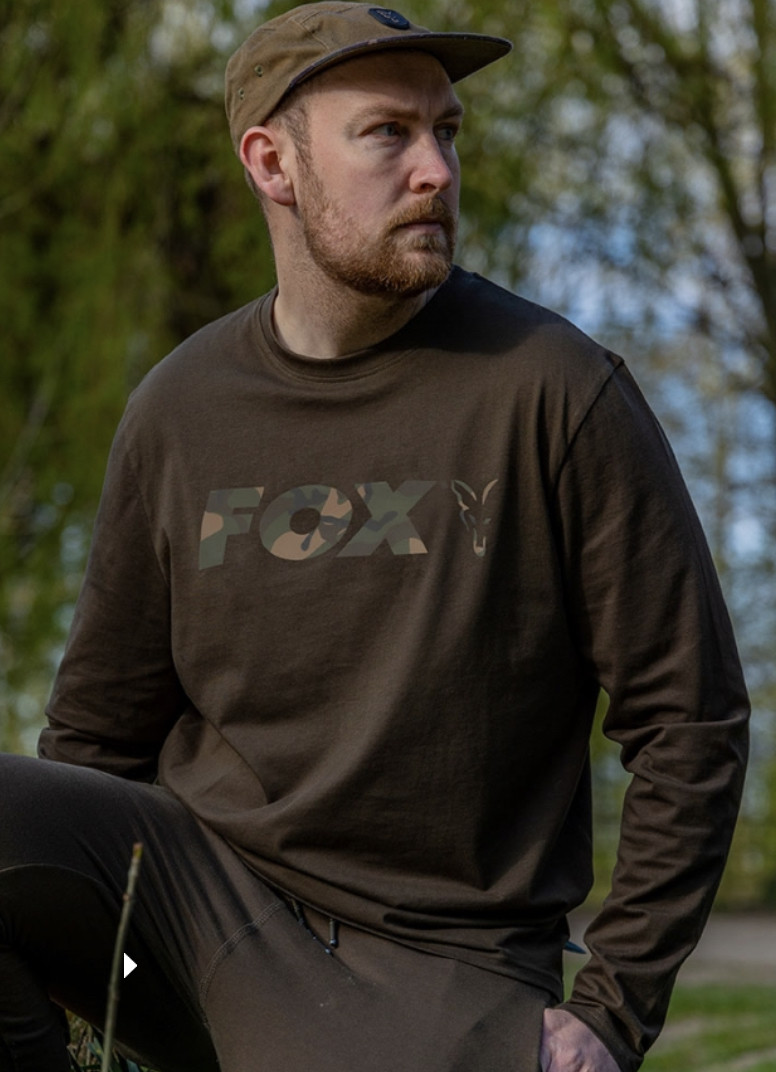 Футболка з довгими рукавами Fox Long Sleeve T-Shirt Khaki/Camo 2XL