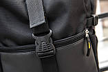 Рюкзак роллтоп чоловічий міський RONIN чорний WLKR наплічник спортивний, фото 7