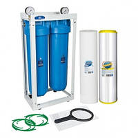 Магистральный двойной фильтр для умягчения воды Aquafilter Big Blue 20