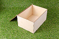 Коробка из фанеры с откидной крышкой 15х8х15см 3мм