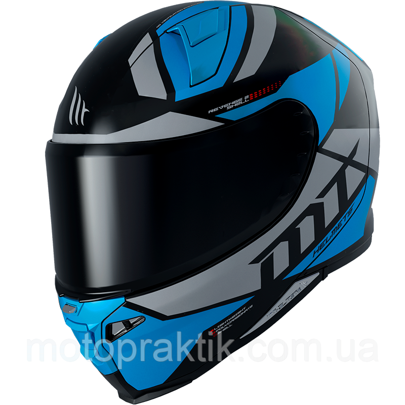 MT Revenge 2 SCALPEL A7 GLOSS BLUE, XS Мотошолом інтеграл