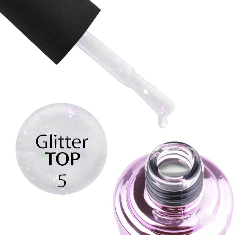 Elise Braun Glitter Top No Wipe № 05 (7 мл)