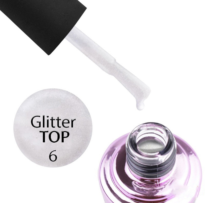 Elise Braun Glitter Top No Wipe № 06 (7 мл)