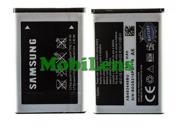 Samsung E250, AB463446BU, B110, B130, C120, C130, C160, C270, C3010, E1080i, E1100, E1200 Аккумулятор Акумулятор