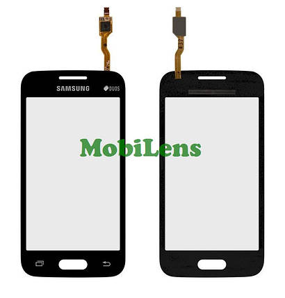 Samsung G313H, G313HD Galaxy Ace 4 Lite Тачскрин (сенсор) чорний (темно-сірий), фото 1