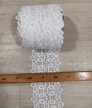 Плетене ажурне мереживо білого кольору 11см виробництво Туреччина