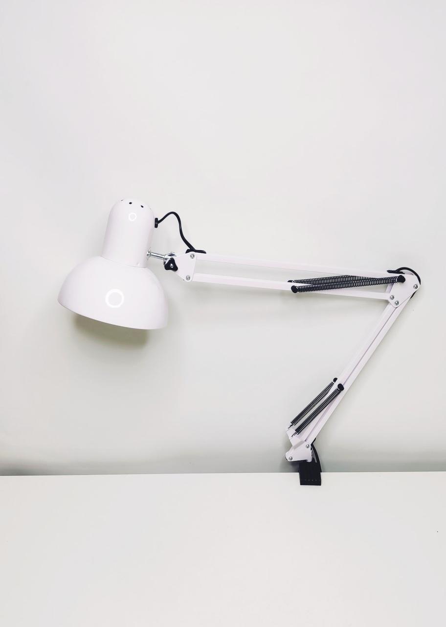 Настольная лампа для маникюра на струбцине белая Desk lamp - фото 3 - id-p1440562249