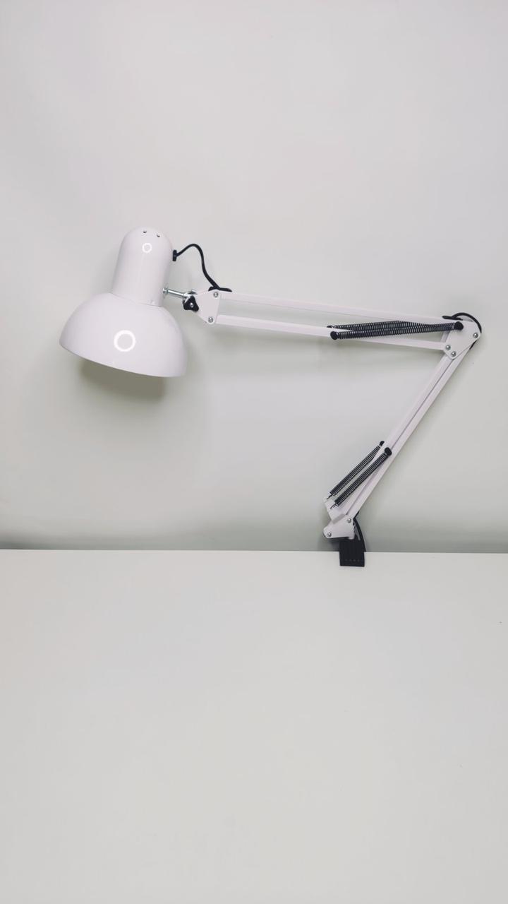 Настольная лампа для маникюра на струбцине белая Desk lamp - фото 5 - id-p1440562249