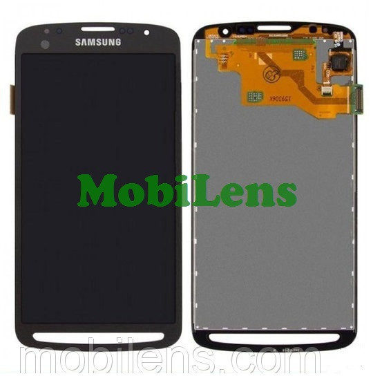 Samsung i9295, i537, Galaxy S4 Active Дисплей+тачскрин (модуль) чорний (темно-сірий) Original *PRC