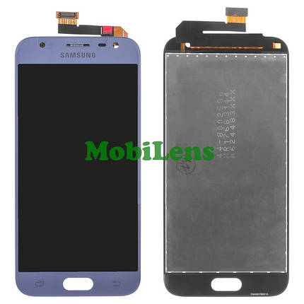 Samsung J330, J330F, Galaxy J3 (2017) Дисплей+тачскрин(модуль) серебристо-голубой Original *PRC, фото 1