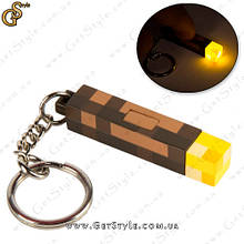Брелок для ключів Факел - "Minecraft Torch" - 6 х 1.3 см