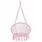 Підвісне крісло-гойдалка (плетене) Springos SPR0021 Pink ., фото 8