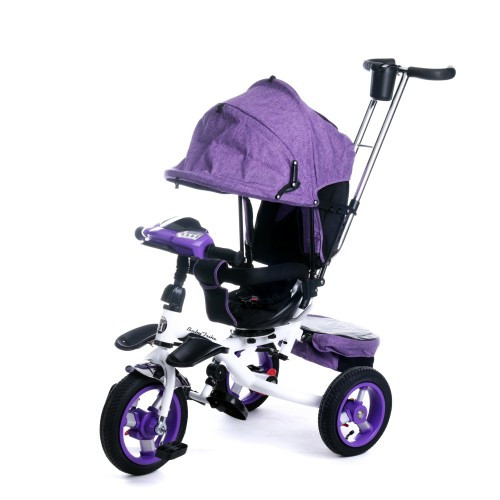 Велосипед Baby Trike 3-колісний 6595 Фіолетовий із ключем запалювання